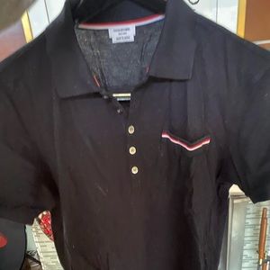 COPY - Thom Browne navy polo. Needs a quick was but in great condition.
